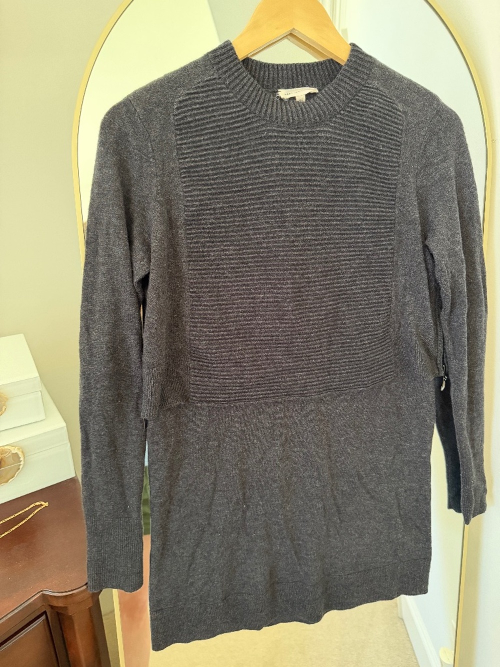 Rebecca Taylor Sweater, Gray, XS